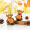 Glitzhome® 4.25" Fall Resin Highland Cow Table Decor Set